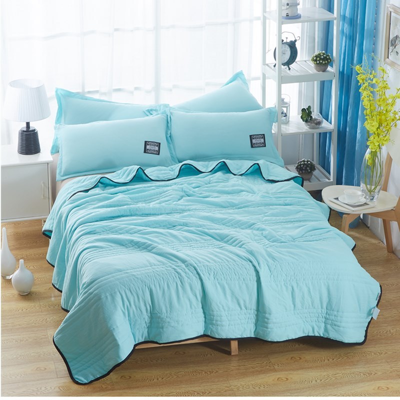 Cooling Blankets Pure Color Summer Quilt Plain Summer Cool Quilt Compressible