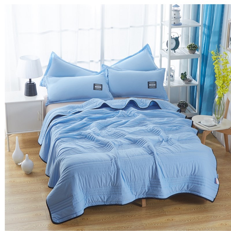 Cooling Blankets Pure Color Summer Quilt Plain Summer Cool Quilt Compressible