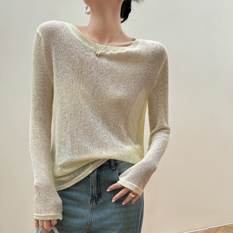 GIRLS & Women's Loose  Style High-grade Long-sleeved T-shirt