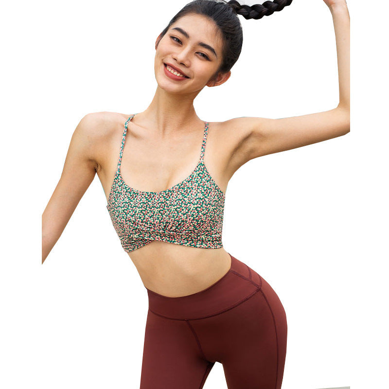 Women's Cross Back Dance Fitness Bra Yoga Clothes