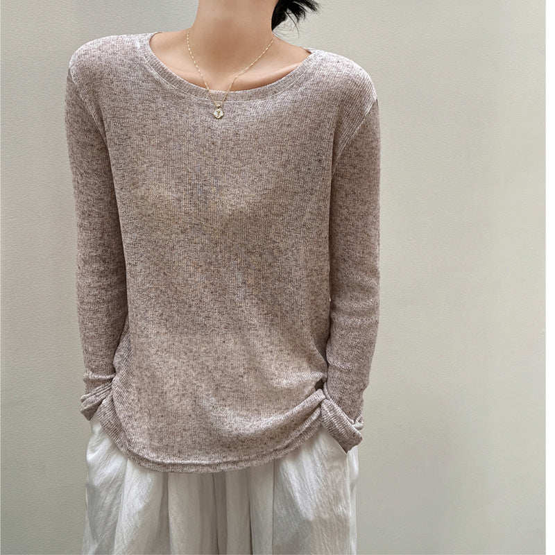 GIRLS & Women's Loose  Style High-grade Long-sleeved T-shirt