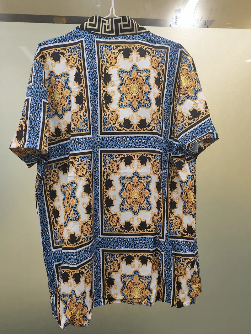 ✨ KK BRAND 3D MULTI-COLOR PRINTED HALF-SLEEVE SHIRT FOR MEN | SUMMER 2025