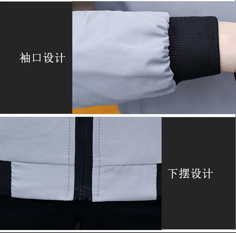 🧥 KK BRAND: Men’s Soft Blend Zip-Up Jacket – Smart Style for Spring  Autumn 2025🧥