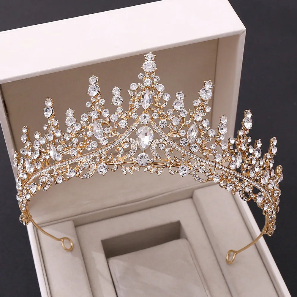 KK BRAND – Baroque Rose Gold Bridal Tiara Crown Luxury Crystal Diadem for Weddings, Pageants &amp; Special Occasions| 2025