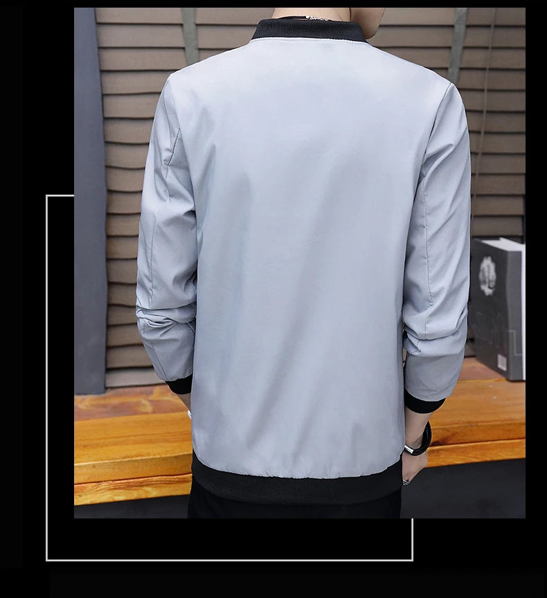 🧥 KK BRAND: Men’s Soft Blend Zip-Up Jacket – Smart Style for Spring  Autumn 2025🧥