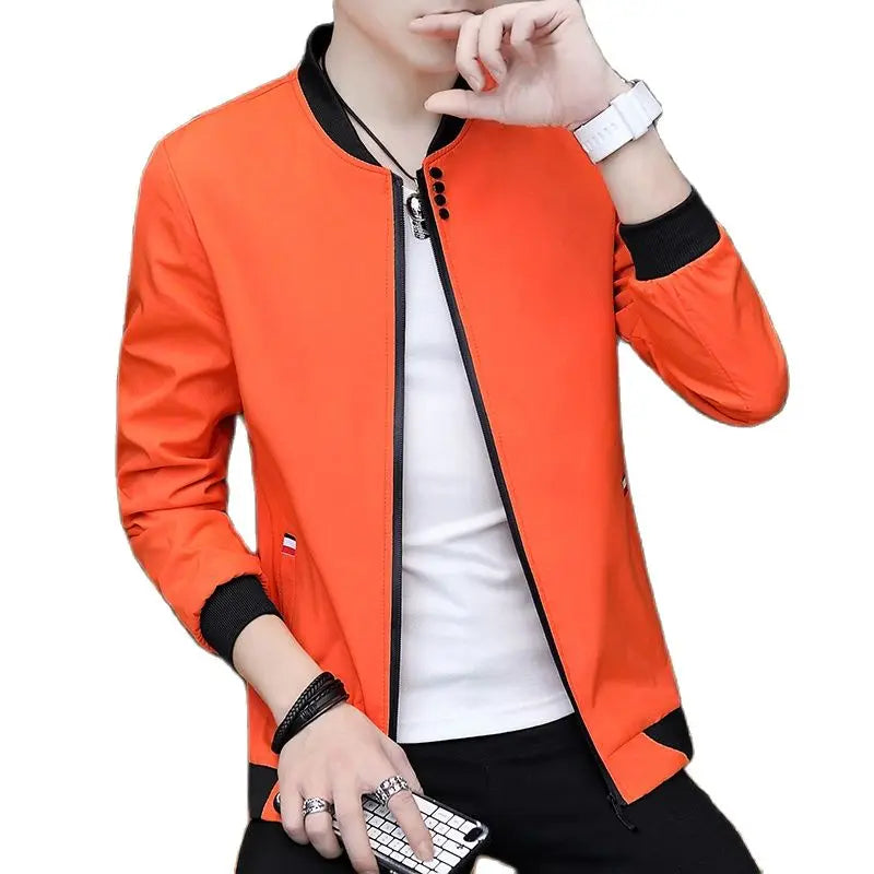🧥 KK BRAND: Men’s Soft Blend Zip-Up Jacket – Smart Style for Spring  Autumn 2025🧥