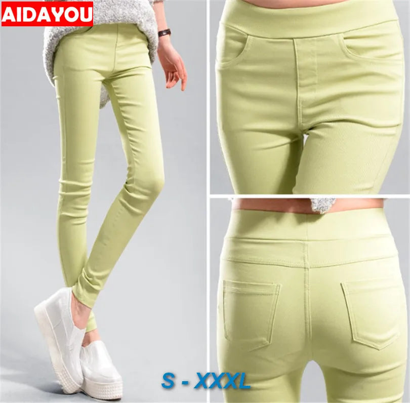 KK BRAND – Women’s High-Waist Stretch Denim Pants | Comfortable &amp; Stylish Everyday Fit | 2025