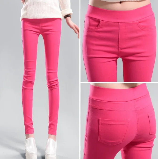 KK BRAND – Women’s High-Waist Stretch Denim Pants | Comfortable &amp; Stylish Everyday Fit | 2025