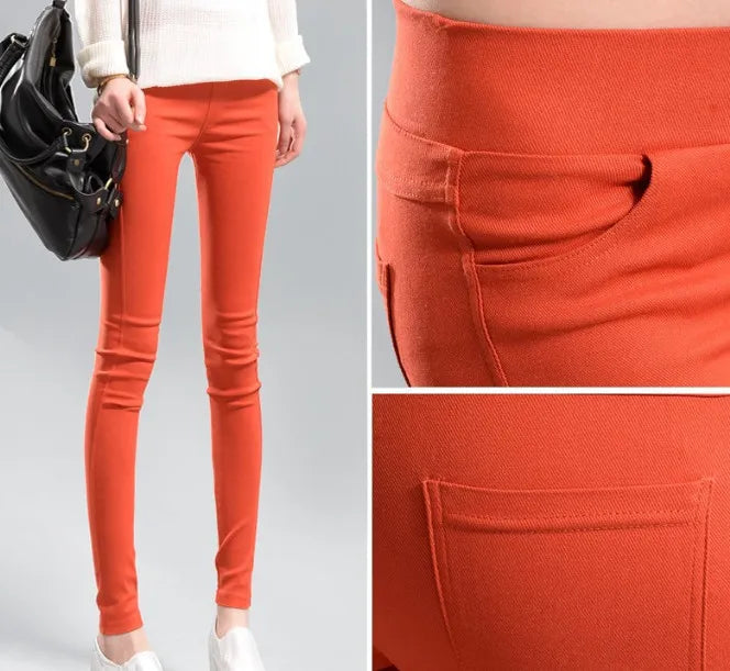 KK BRAND – Women’s High-Waist Stretch Denim Pants | Comfortable &amp; Stylish Everyday Fit | 2025