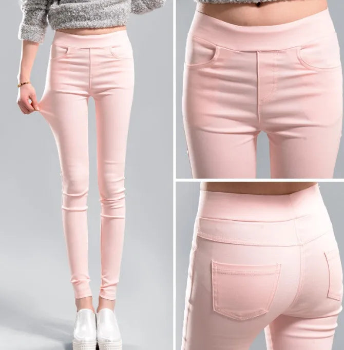 KK BRAND – Women’s High-Waist Stretch Denim Pants | Comfortable &amp; Stylish Everyday Fit | 2025