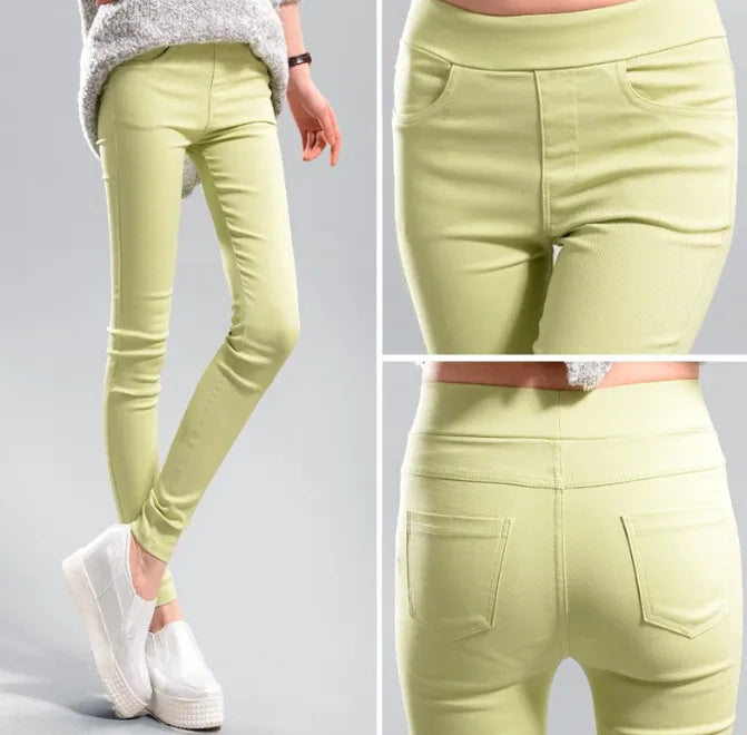 KK BRAND – Women’s High-Waist Stretch Denim Pants | Comfortable &amp; Stylish Everyday Fit | 2025