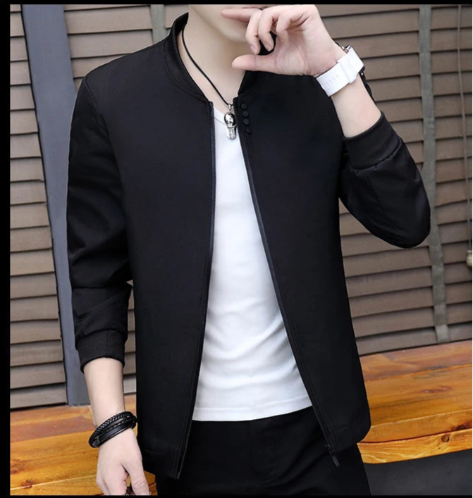 🧥 KK BRAND: Men’s Soft Blend Zip-Up Jacket – Smart Style for Spring  Autumn 2025🧥