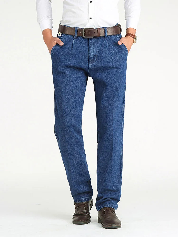 🖤 KK BRAND Men’s High-Waist Loose Fit Stonewashed Jeans – Streetwise Comfort Meets Premium Craftsmanship 🖤 |2025