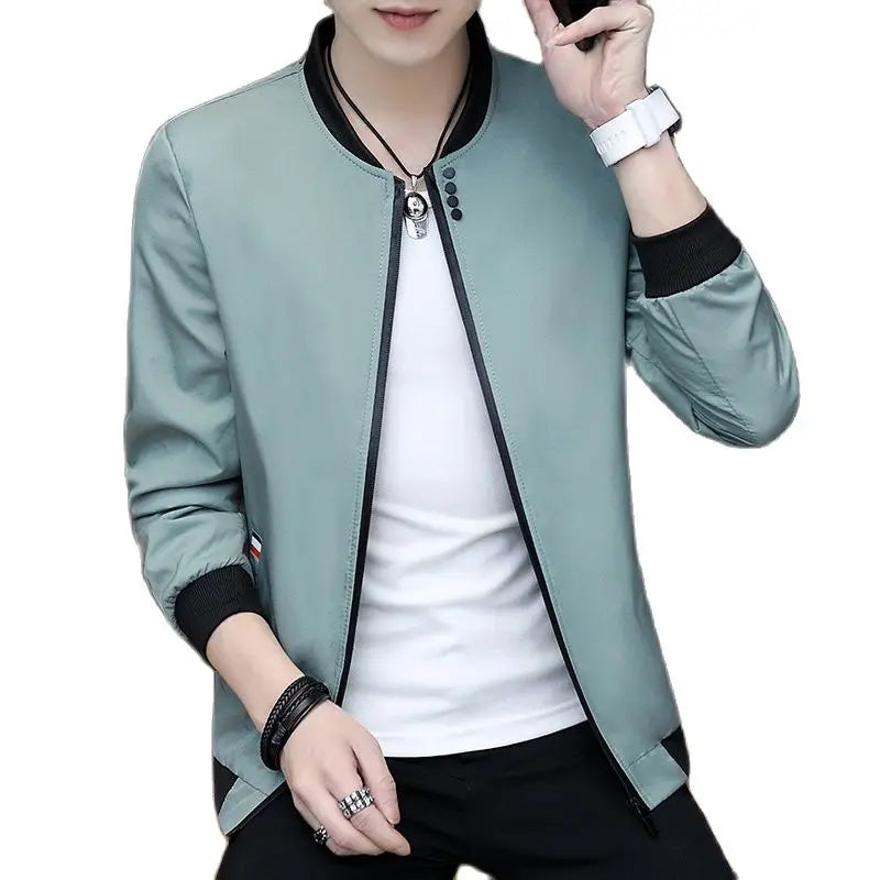 🧥 KK BRAND: Men’s Soft Blend Zip-Up Jacket – Smart Style for Spring  Autumn 2025🧥