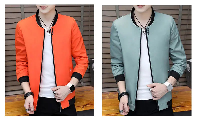 🧥 KK BRAND: Men’s Soft Blend Zip-Up Jacket – Smart Style for Spring  Autumn 2025🧥