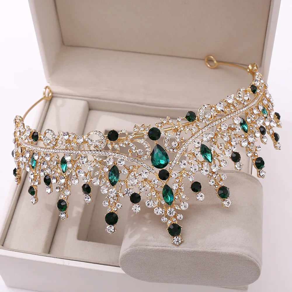 KK BRAND – Baroque Rose Gold Bridal Tiara Crown Luxury Crystal Diadem for Weddings, Pageants &amp; Special Occasions| 2025