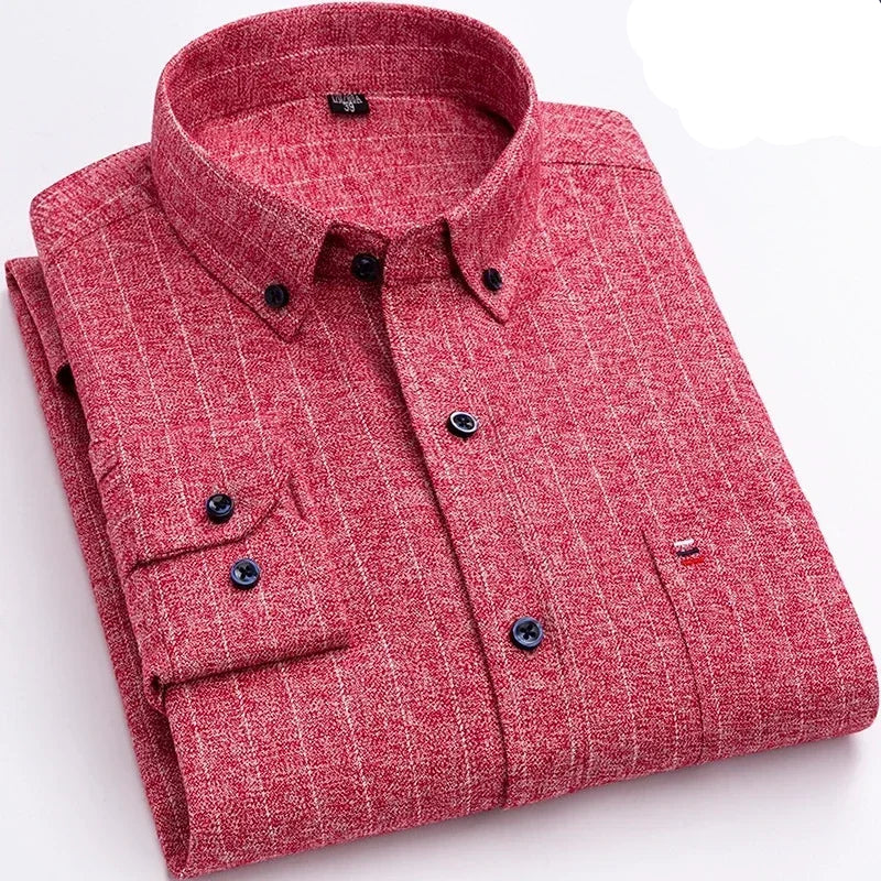 🖤 KK BRAND Men’s Classic Plaid Flannel Shirt – Smart Casual Comfort in Timeless Style 🖤 | 2025