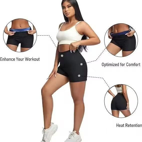 Fitness Exercise Shaping Pants Belly Contracting Hip Lifting Sweat Pants Underwear