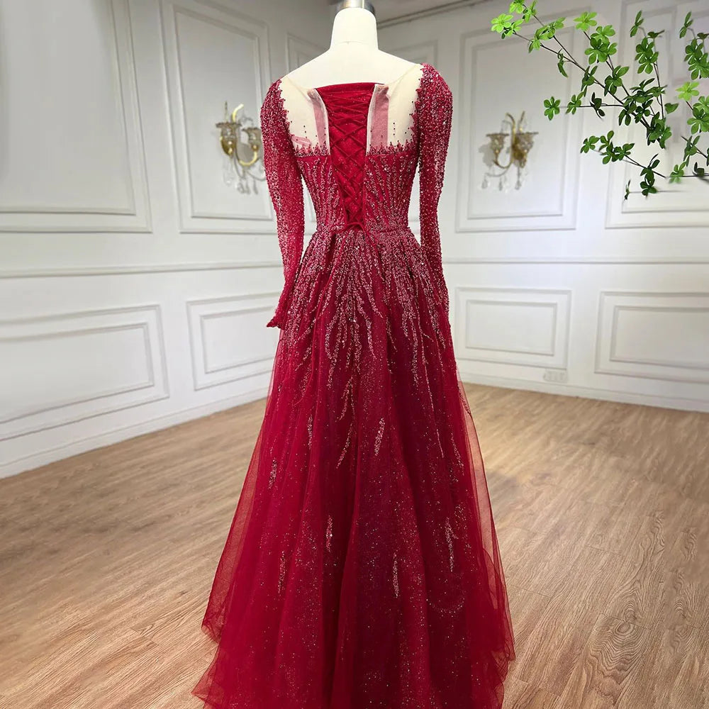 💫 Exquisite Full-Sleeve Tulle A-Line Dress – KK BRAND Signature Elegance  women and girls who appreciate timeless beauty. 2025