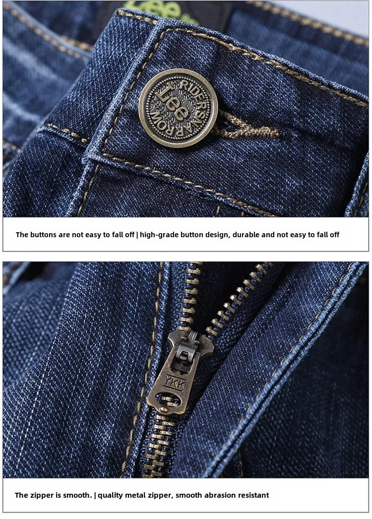 KK BRAND – Men’s Loose Fit Stretch Denim Jeans (Blue) Comfort Meets Confidence – Perfect for Spring  Summer Business Casual 2025