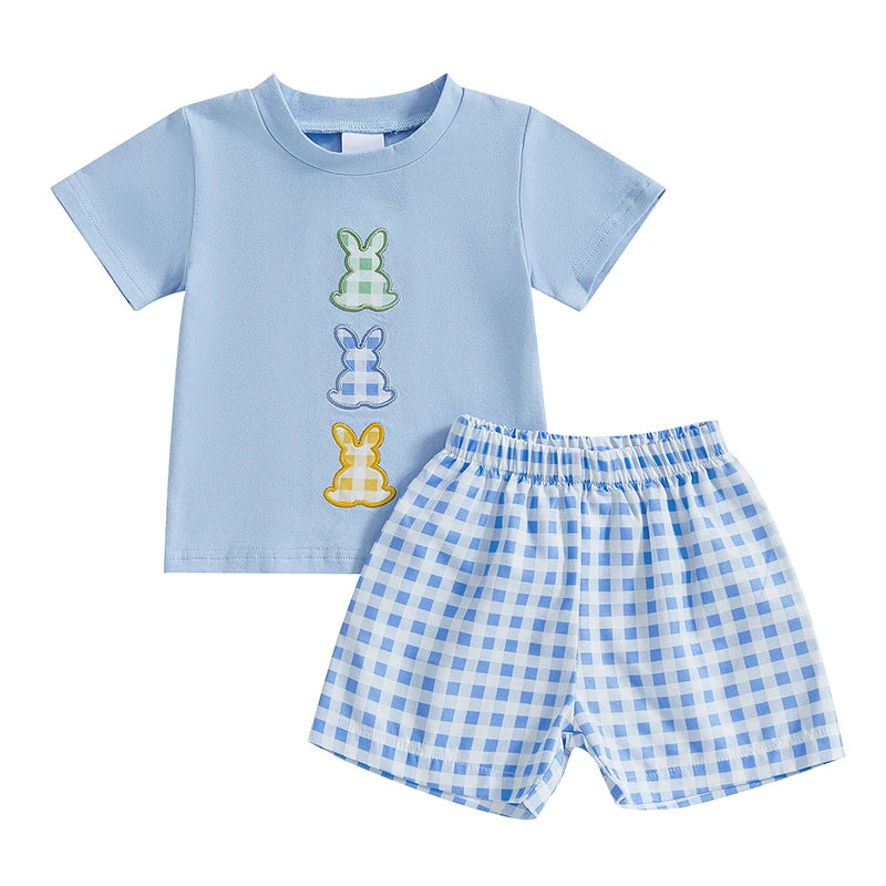 🐰 Toddler Baby Boys Easter 2-Piece Outfit – | 2025