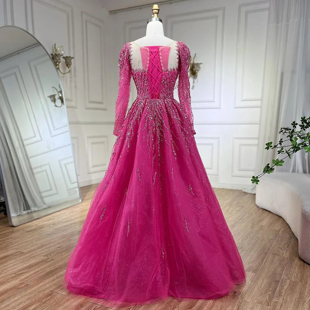 💫 Exquisite Full-Sleeve Tulle A-Line Dress – KK BRAND Signature Elegance  women and girls who appreciate timeless beauty. 2025