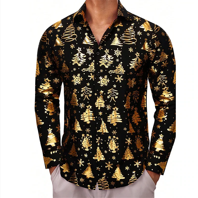 ✨ KK BRAND CONTRAST COLOR 3D PRINTED DRESS SHIRT FOR MEN | DIGITAL RED-WHITE-BLUE PRINT | PC COTTON COMFORT FABRIC | FOUR SEASONS | 2025