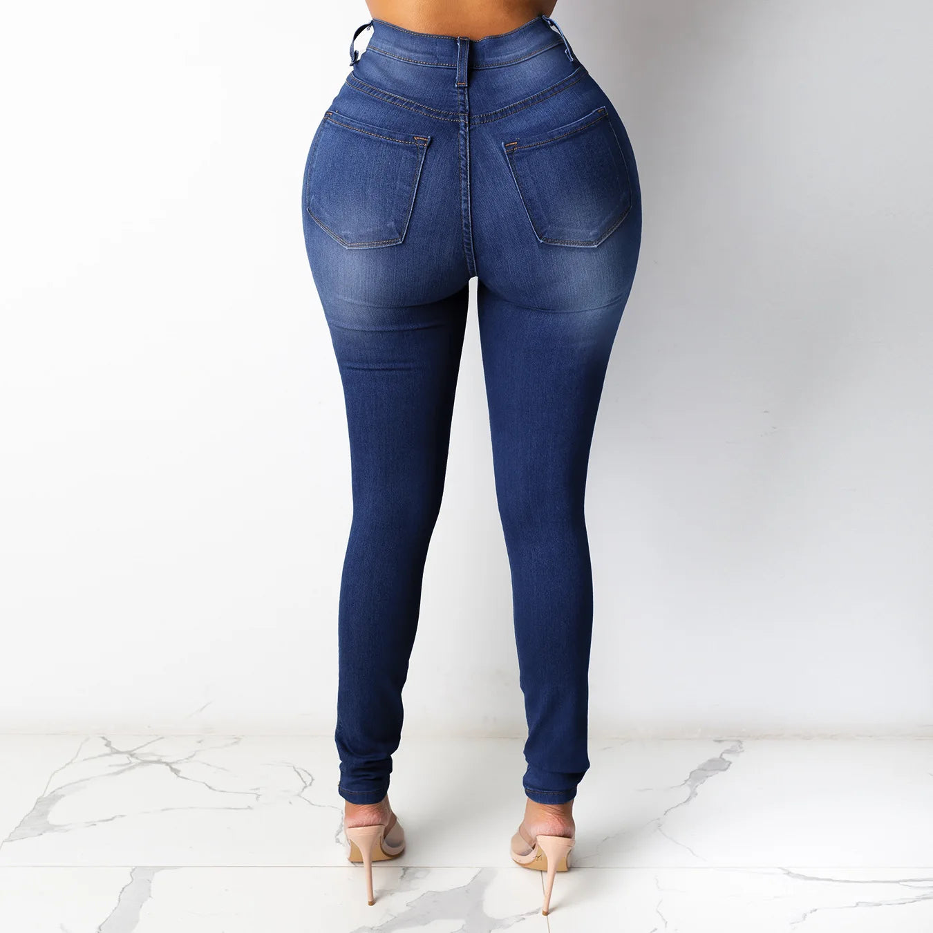 👖 KK BRAND WOMEN’S HIGH-WAIST SKINNY DENIM JEANS – ELEGANT STRETCH FIT | 2025