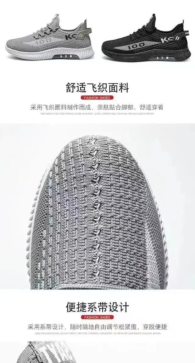 Spring Lightweight Breathable Mesh Sneakers for Men – Trendy & Comfortable Joggers | KK BRAND 2025