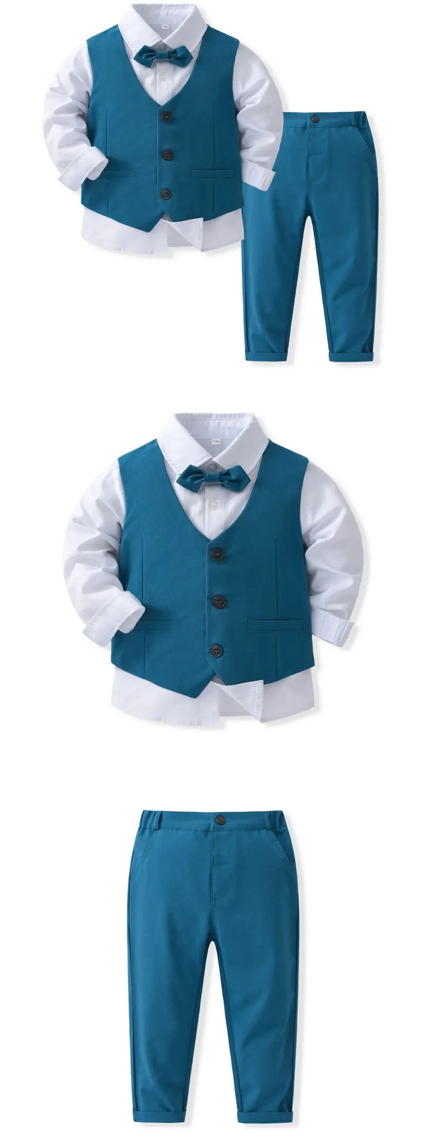 KK BRAND -Kids’ 3-Piece Gentleman Suit Set –  For birthdays, weddings, or special family events 2025
