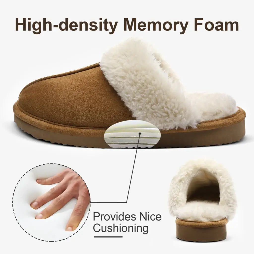 KK BRANDS WOMEN'S FAUX FUR SLIPPERS – COZY INDOOR STYLE WITH LUXE COMFORT | 2025