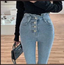 ✨ KK BRAND LIGHT BLUE & LIGHT BLACK CURVE FIT DENIM JEANS FOR WOMEN | 2025