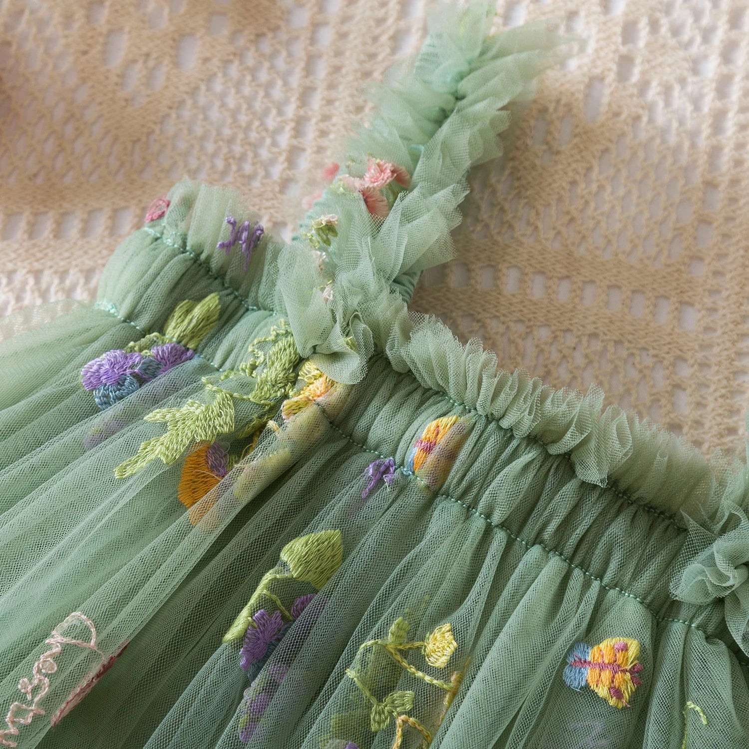 Little Princess Backless Embroidered Dress – Spring Ball Gown by KK BRAND 2025