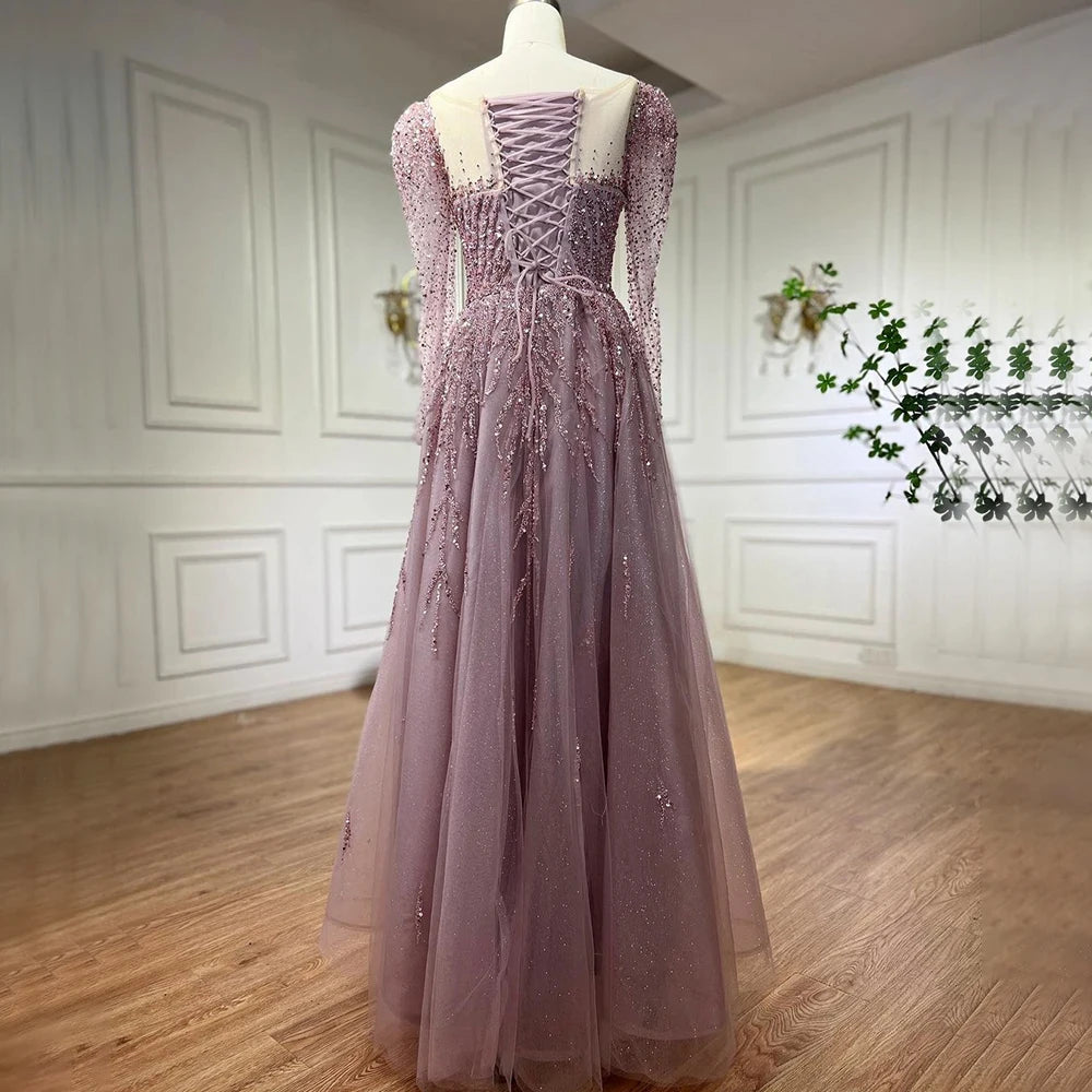 💫 Exquisite Full-Sleeve Tulle A-Line Dress – KK BRAND Signature Elegance  women and girls who appreciate timeless beauty. 2025