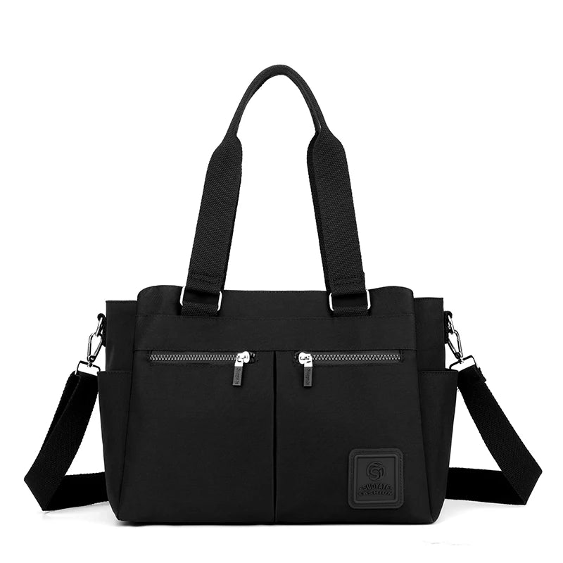 👜 KK BRAND – Leather-Nylon Shoulder Tote Bag Where Elegance Meets Everyday Function 2025
