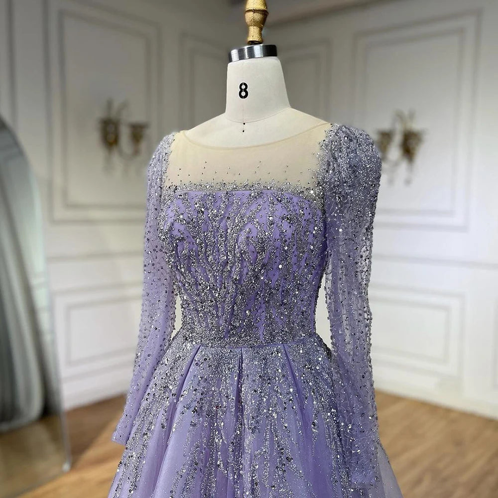 💫 Exquisite Full-Sleeve Tulle A-Line Dress – KK BRAND Signature Elegance  women and girls who appreciate timeless beauty. 2025