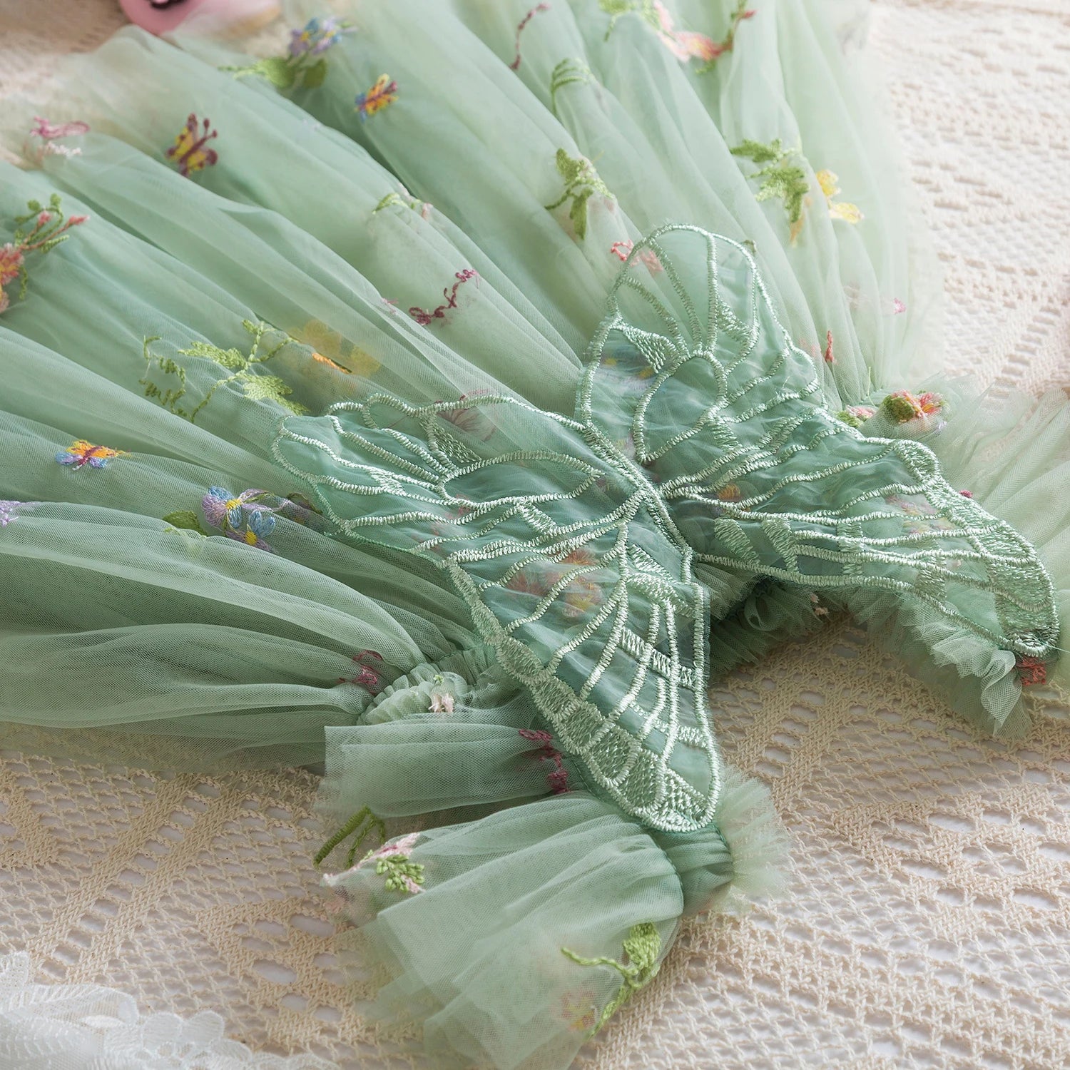 Little Princess Backless Embroidered Dress – Spring Ball Gown by KK BRAND 2025