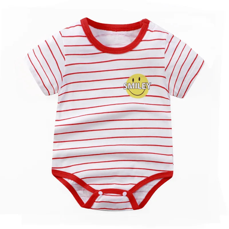 White Contrast Cartoon Romper – Spring &amp; Autumn Edition  By KK BRAND – For Your Little One’s Everyday Adventures 2025