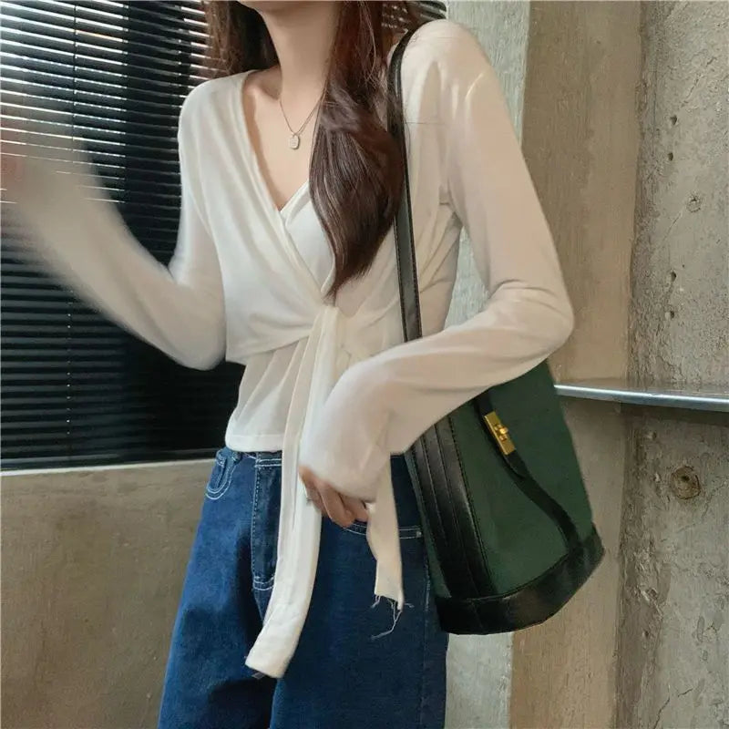 🌿 KK BRAND V-NECK BATIK COTTON CROP TOPS T.SHIRT – COTTON COMFORT. TROPICAL TEXTURE. CAREFREE ENERGY | 2025