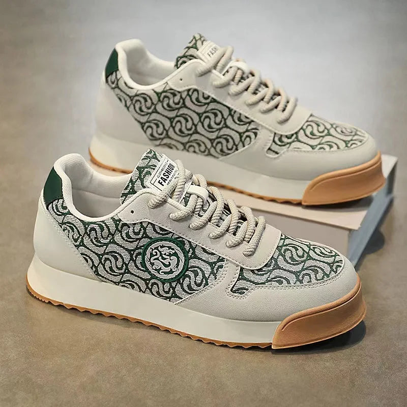 Men's Dark Brown Fur Casual Joggers – Height Increasing Comfort Shoes | KK BRAND 2025