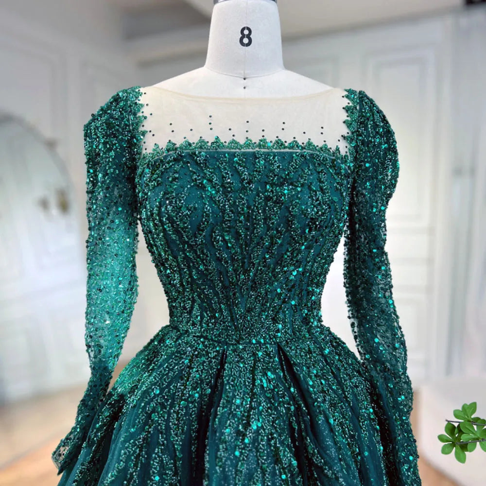 💫 Exquisite Full-Sleeve Tulle A-Line Dress – KK BRAND Signature Elegance  women and girls who appreciate timeless beauty. 2025