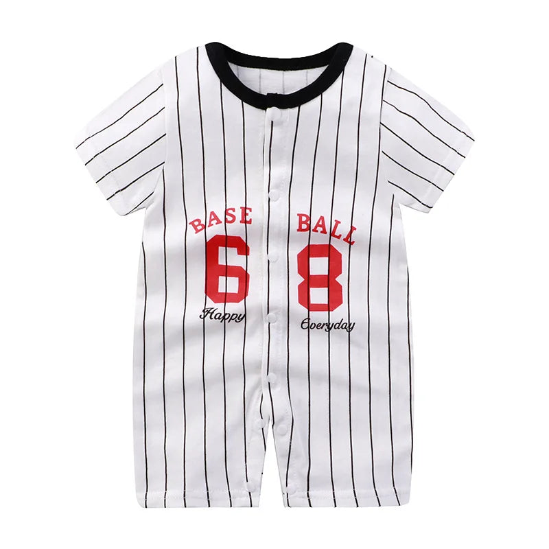 White Contrast Cartoon Romper – Spring &amp; Autumn Edition  By KK BRAND – For Your Little One’s Everyday Adventures 2025