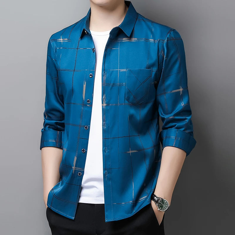 🖤 KK BRAND Men’s Check Design Smart Casual Shirt – The Elevated All-Season Classic 🖤 | 2025