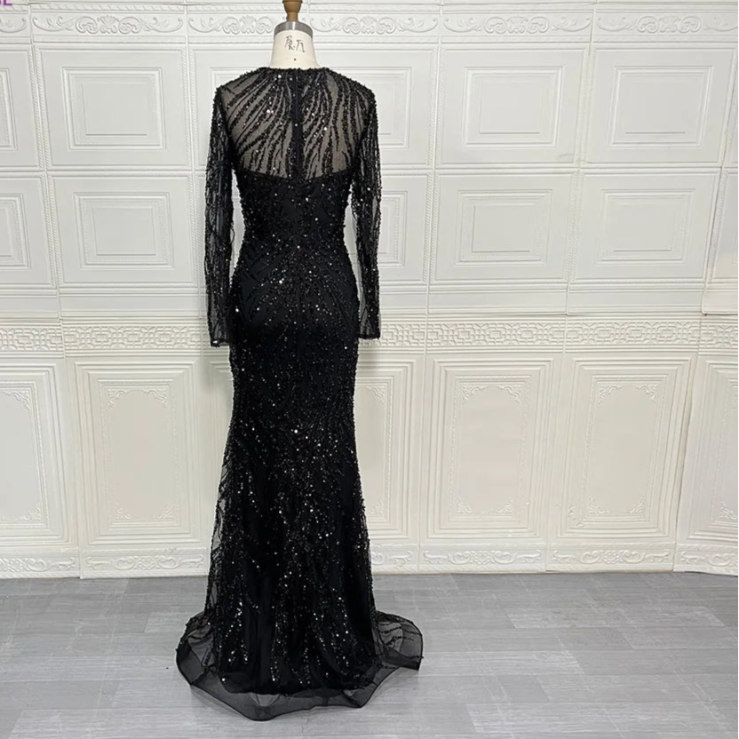 ✨ KK BRAND | ELEGANT BEADED SILK WASHING WEAR EVENING GOWN – WOMEN’S FORMAL TULLE MASTERPIECE | 2025