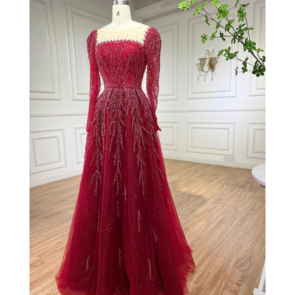 💫 Exquisite Full-Sleeve Tulle A-Line Dress – KK BRAND Signature Elegance  women and girls who appreciate timeless beauty. 2025