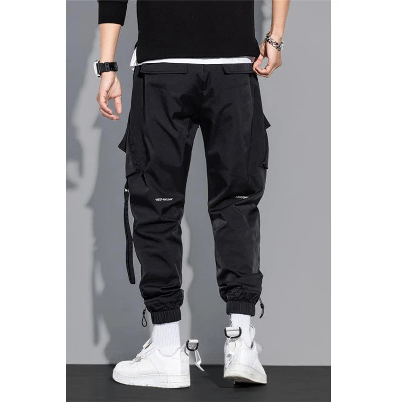 🔥 ✨ KK BRAND BLACK & CONTRAST BLUE CARGO TROUSERS FOR MEN | 2025