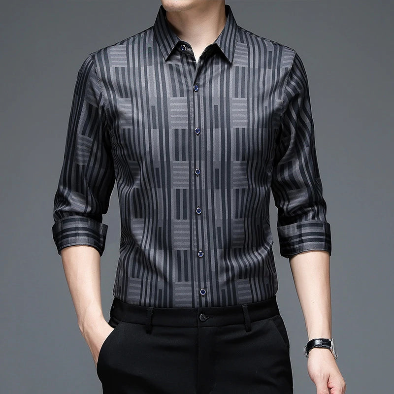 ✨ BY KK BRAND | MEN’S CHECK DESIGN SHIRT | BREATHABLE PC COTTON | SHARP CHECK STYLE ALL SEASONS | 2025