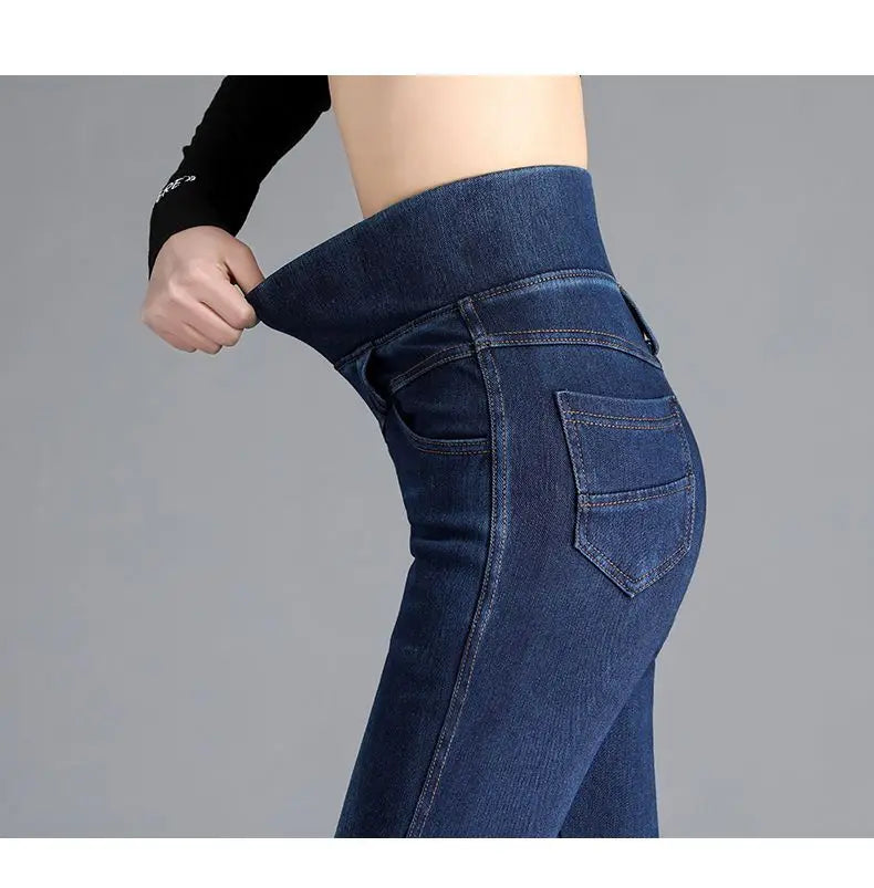 ✨ KK BRAND HIGH-WAISTED STRETCH DENIM JEANS FOR WOMEN | SPRING 2025