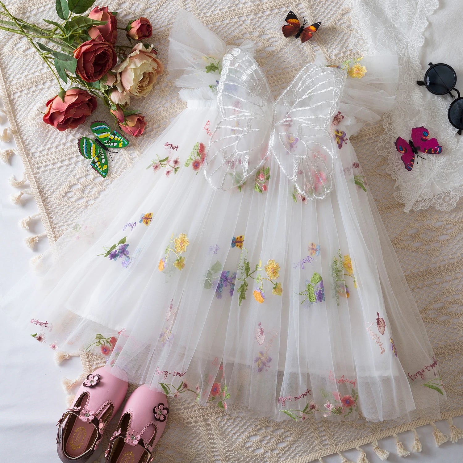 Little Princess Backless Embroidered Dress – Spring Ball Gown by KK BRAND 2025
