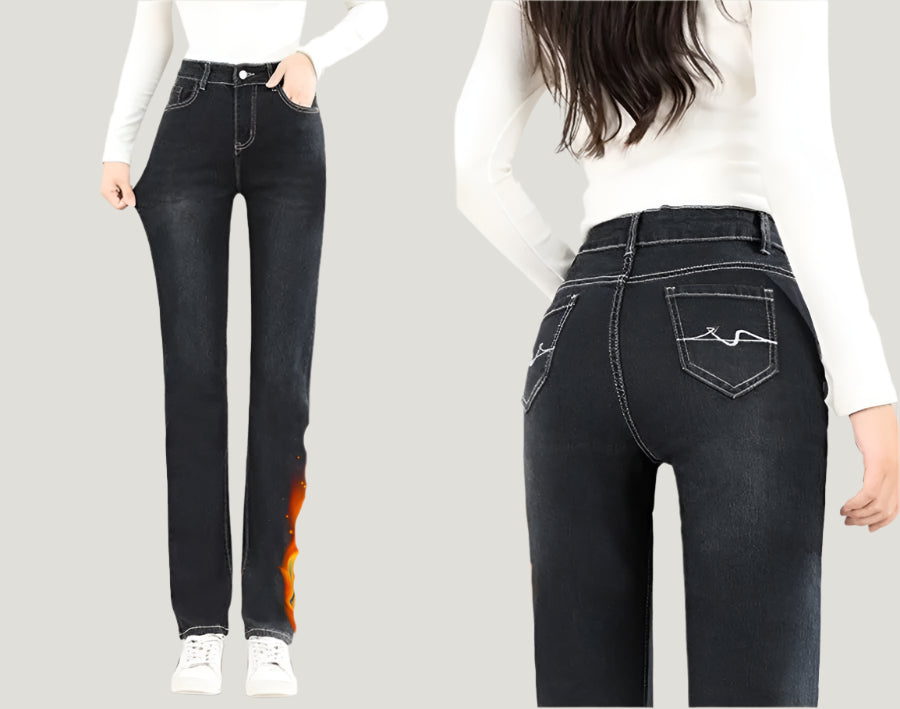 KK BRAND | High-Waisted Winter Denim for Women & GIRLS | SMART SLIM FIT | COTTON-STRETCH BLEND 2025